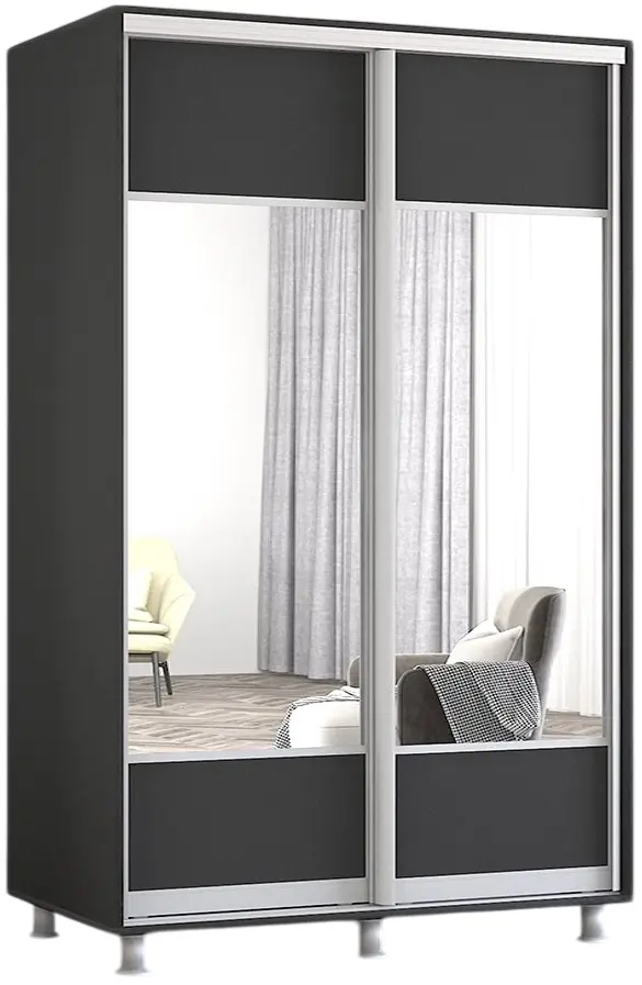 Dulap-cupe Mobildor Aron-P K1 orizontal/cu oglinda 180x240x60 (Anthracite) - 3