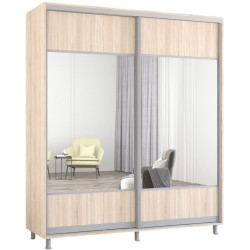 Dulap-cupe Mobildor Aron-P K1 orizontal/cu oglinda 200x210x60 (Sonoma Oak) Thumb