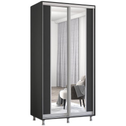 Dulap-cupe Mobildor Aron-P K2 vertical/cu oglinda 110x210x60 (Anthracite) Thumb