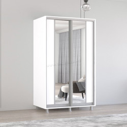 Шкаф-купе Mobildor Aron-P K2 вертикальный/с зеркалом 180x210x60 (White)