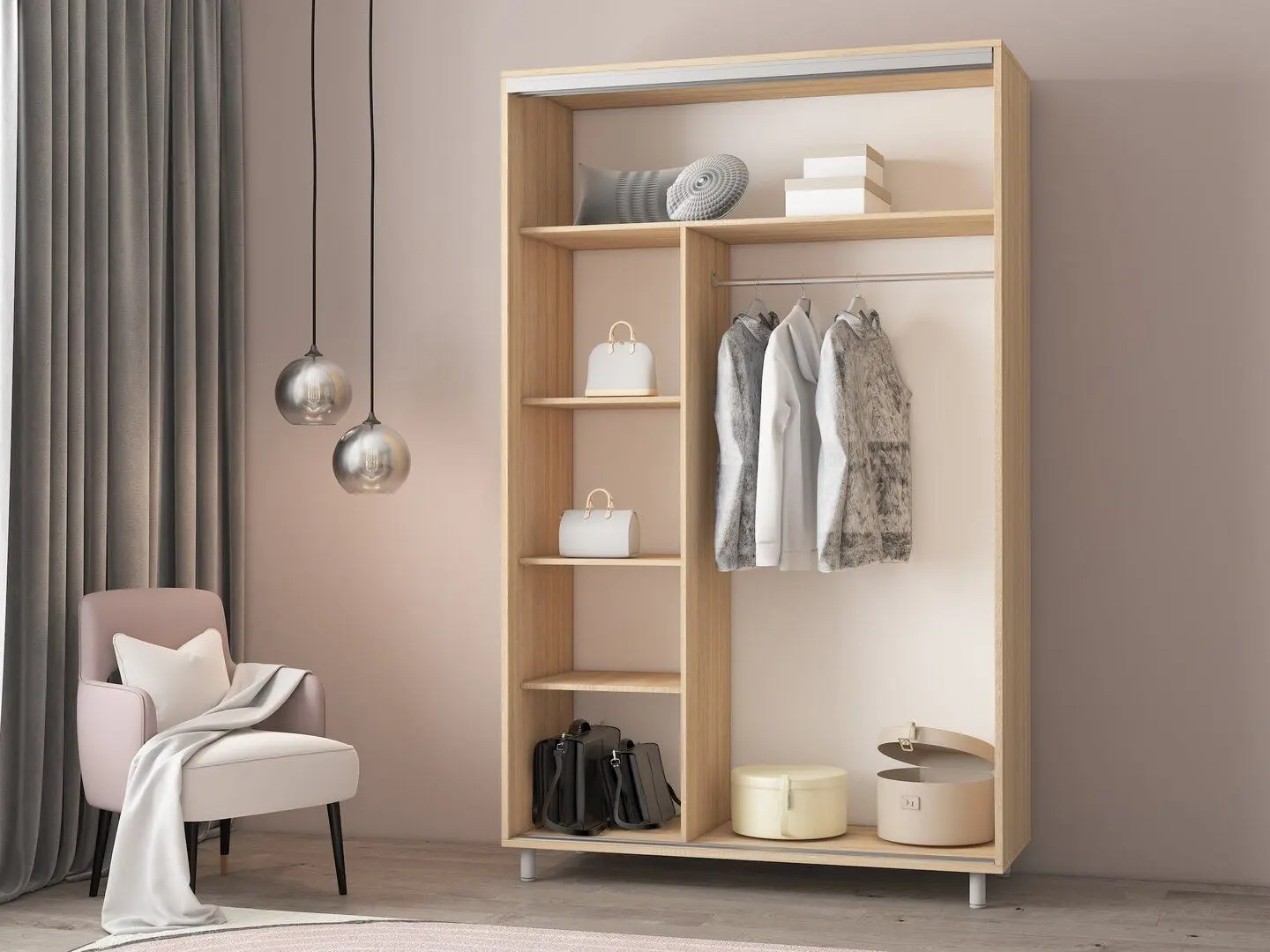 Dulap-cupe Mobildor Aron P-K3 1700 - 2