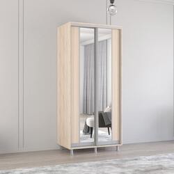 Dulap-cupe Mobildor Aron-P cu oglinda K2 120x240x60 (Sonoma Oak)