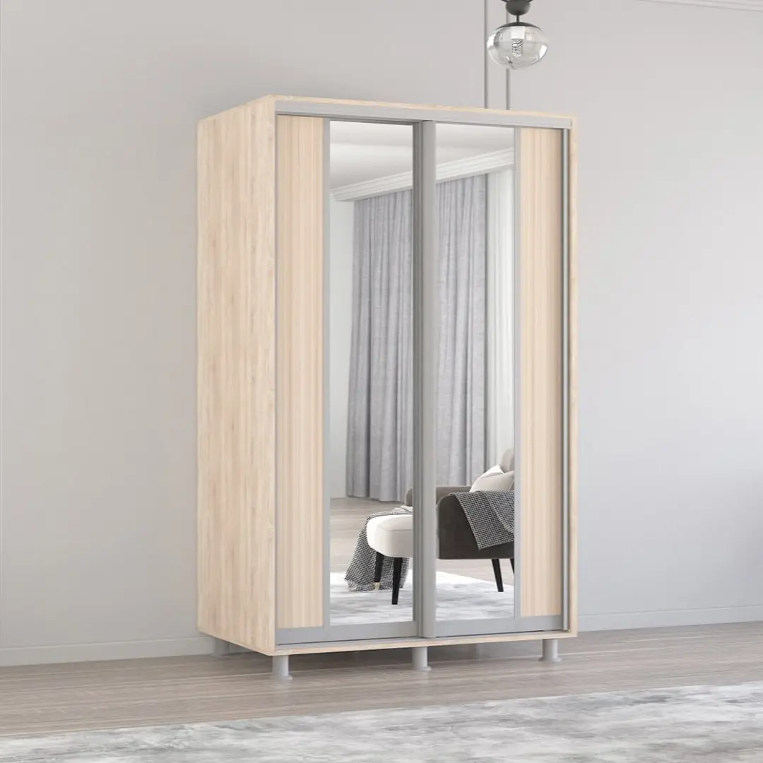 Dulap-cupe Mobildor Aron-P cu oglinda K2 150x240x60 (Sonoma Oak)