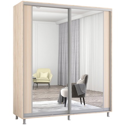 Dulap-cupe Mobildor Aron-P cu oglinda K2 190x200x60 (Sonoma Oak) Thumb