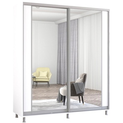 Шкаф-купе Mobildor Aron-P с зеркалом K2 190x220x60 (White) Thumb