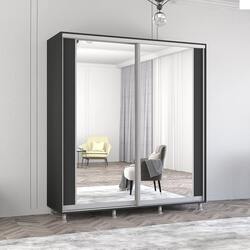 Dulap-cupe Mobildor Aron-P cu oglinda K2 200x210x60 (Anthracite)