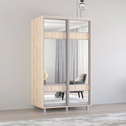 Шкаф-купе Mobildor Aron-P с зеркалом K3 Zebra 160x230x60 (Sonoma Oak)