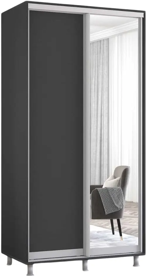Dulap-cupe Mobildor Aron-S 1 oglinda/1 PAL 110x230x60 (Anthracite)