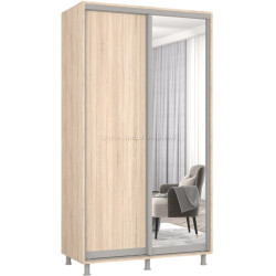 Dulap-cupe Mobildor Aron-S 1 oglinda/1 PAL 140x220x60 (Sonoma Oak)