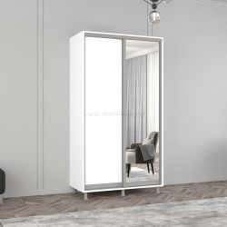 Dulap-cupe Mobildor Aron-S 1 oglinda/1 PAL 150x200x60 (Brilliant White)