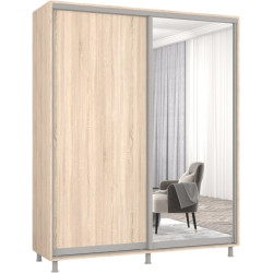 Dulap-cupe Mobildor Aron-S 1 oglinda/1 PAL 160x220x60 (Sonoma Oak) Thumb