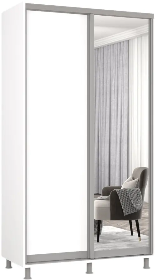 Dulap-cupe Mobildor Aron-S 1 oglinda/1 PAL 170x200x60 (Brilliant White)