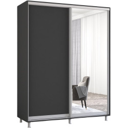 Dulap-cupe Mobildor Aron-S 1 oglinda/1 PAL 170x240x60 (Anthracite) Thumb