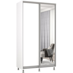 Dulap-cupe Mobildor Aron-S 1 oglinda/1 PAL 180x210x60 (Brilliant White) Thumb