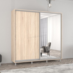 Dulap-cupe Mobildor Aron-S 1 oglinda/1 PAL 200x200x60 (Sonoma Oak)