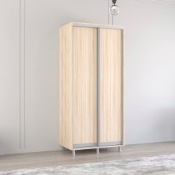 Dulap-cupe Mobildor Aron-S 100x220x60 (Sonoma Oak)