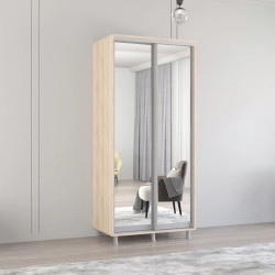 Dulap-cupe Mobildor Aron-S 2 usi oglinda 110x220x60 (Sonoma Oak)