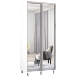 Шкаф-купе Mobildor Aron-S 2 зеркальные двери 120x230x60 (White) Thumb