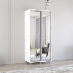Шкаф-купе Mobildor Aron-S 2 зеркальные двери 120x230x60 (White)