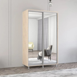 Dulap-cupe Mobildor Aron-S 2 usi oglinda 140x240x60 (Sonoma Oak)