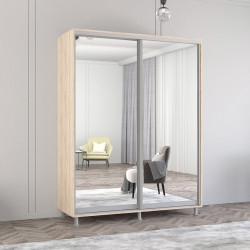 Dulap-cupe Mobildor Aron-S 2 usi oglinda 170x200x60 (Sonoma Oak)