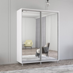 Шкаф-купе Mobildor Aron-S 2 зеркальные двери 170x230x60 (White)
