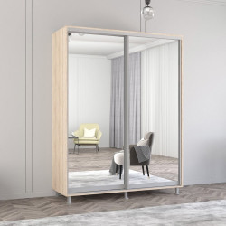 Dulap-cupe Mobildor Aron-S 2 usi oglinda 170x240x60 (Sonoma Oak)