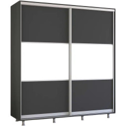 Шкаф-купе Mobildor Aron-S K 190x200x60 (Anthracite/White) Thumb