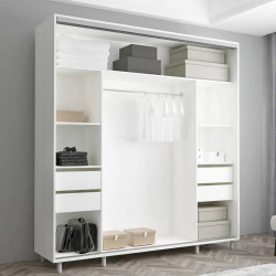 Dulap-cupe Mobildor Aron-S K 190x230x60 (White/Sonoma Oak) Thumb