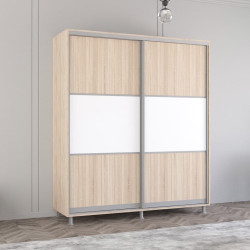 Dulap-cupe Mobildor Aron-S K 190x240x60 (Sonoma Oak/White)