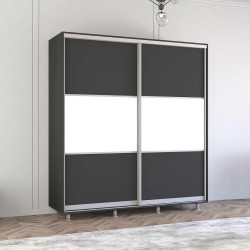 Шкаф-купе Mobildor Aron-S K 200x210x60 (Anthracite/White)