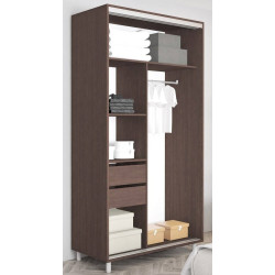 Dulap-cupe Mobildor Aron-S K orizontal 120x220x60 (Wenge) Thumb