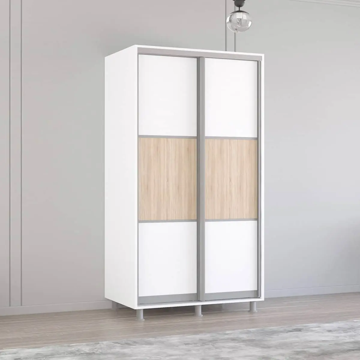 Dulap-cupe Mobildor Aron-S K orizontal 140x200x60 (White)