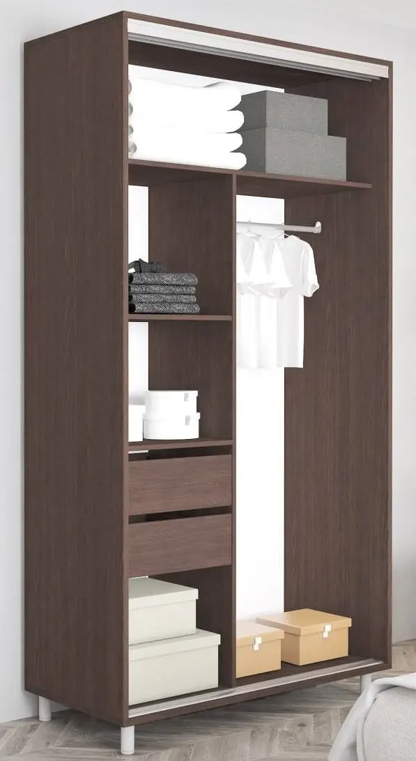 Dulap-cupe Mobildor Aron-S K orizontal 140x230x60 (Wenge)