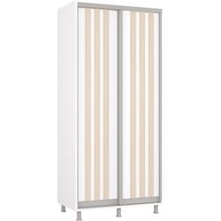 Dulap-cupe Mobildor Aron cu lamele 110x230x60 (White/Sonoma Oak) Thumb