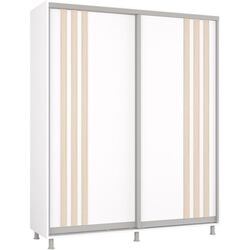 Dulap-cupe Mobildor Aron cu lamele 180x240x60 (White/Sonoma Oak) Thumb