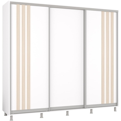 Dulap-cupe Mobildor Aron cu lamele 240x240x60 (White/Sonoma Oak) Thumb