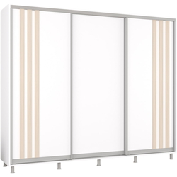 Dulap-cupe Mobildor Aron cu lamele 270x200x60 (White/Sonoma Oak) Thumb