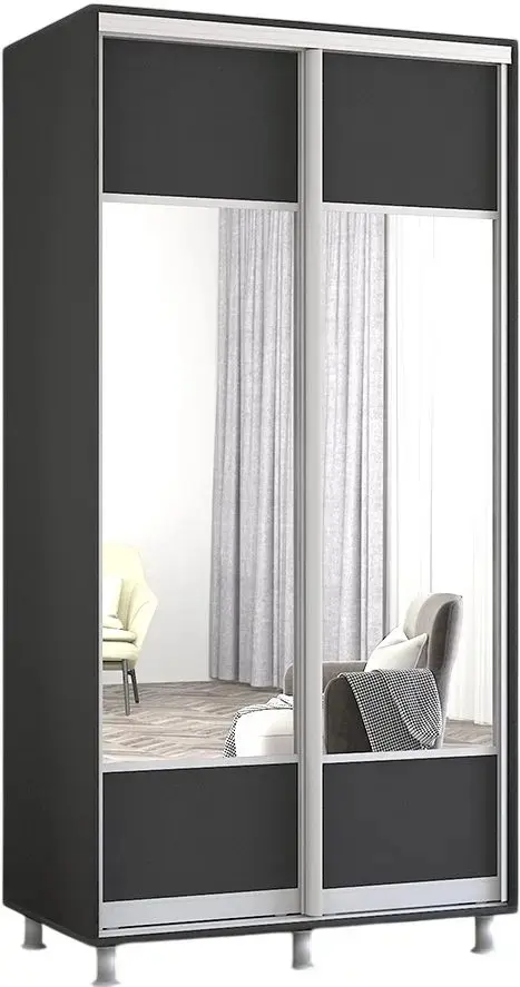 Dulap-cupe Mobildor Aron-S cu oglinda K1 100x210x60 (Anthracite)