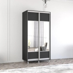 Dulap-cupe Mobildor Aron-S cu oglinda K1 100x210x60 (Anthracite)