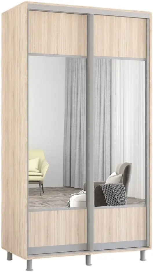 Dulap-cupe Mobildor Aron-S cu oglinda K1 100x210x60 (Sonoma Oak)