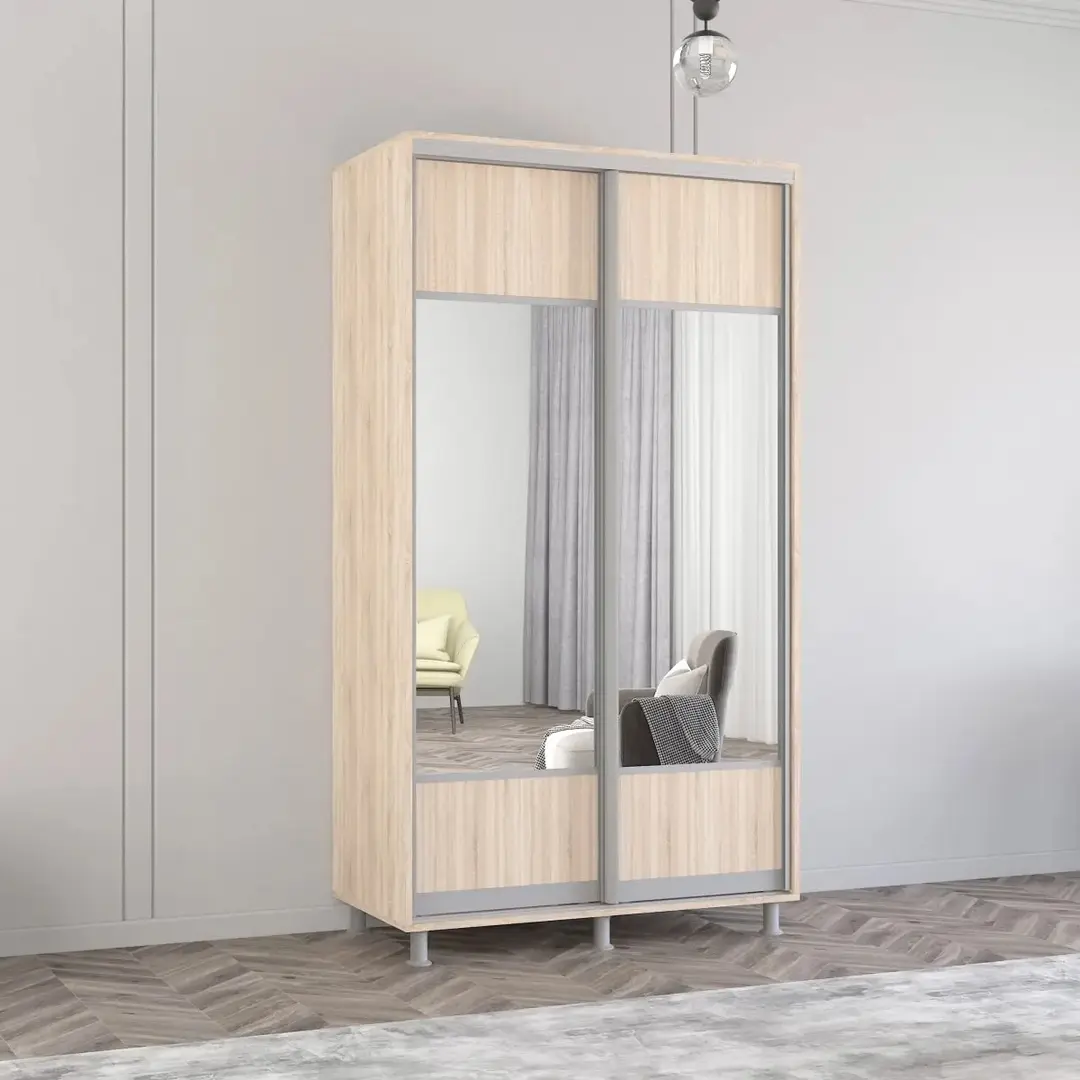Dulap-cupe Mobildor Aron-S cu oglinda K1 100x210x60 (Sonoma Oak)