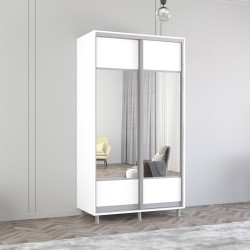 Dulap-cupe Mobildor Aron-S cu oglinda K1 120x240x60 (White)