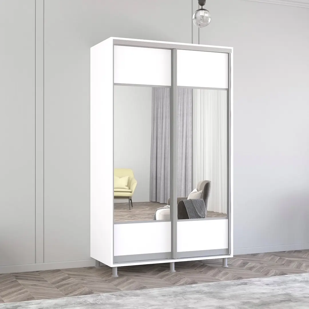 Шкаф-купе Mobildor Aron-S с зеркалом K1 140x220x60 (White)