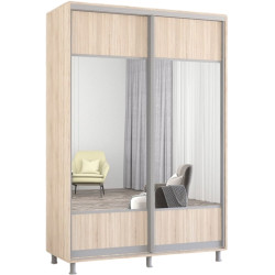 Dulap-cupe Mobildor Aron-S cu oglinda K1 150x210x60 (Sonoma Oak) Thumb