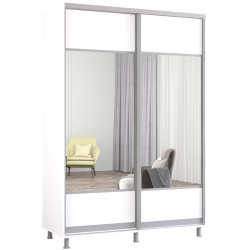 Dulap-cupe Mobildor Aron-S cu oglinda K1 150x230x60 (White) Thumb