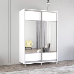 Dulap-cupe Mobildor Aron-S cu oglinda K1 160x200x60 (White)