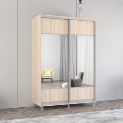 Dulap-cupe Mobildor Aron-S cu oglinda K1 160x230x60 (Sonoma Oak)