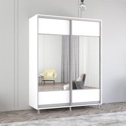Dulap-cupe Mobildor Aron-S cu oglinda K1 170x220x60 (White)