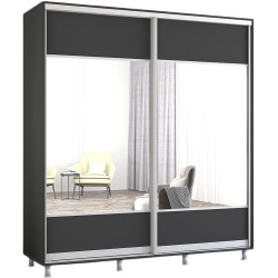 Шкаф-купе Mobildor Aron-S с зеркалом K1 190x230x60 (Anthracite) Thumb